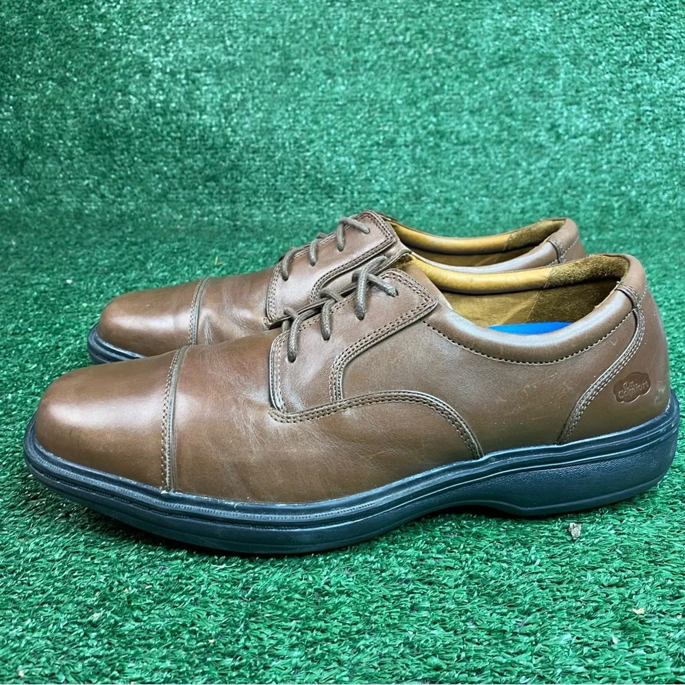 Dr Comfort Diabetic Shoes Leather Men's Size 10 W Wide‎ Model: Captain 8120
